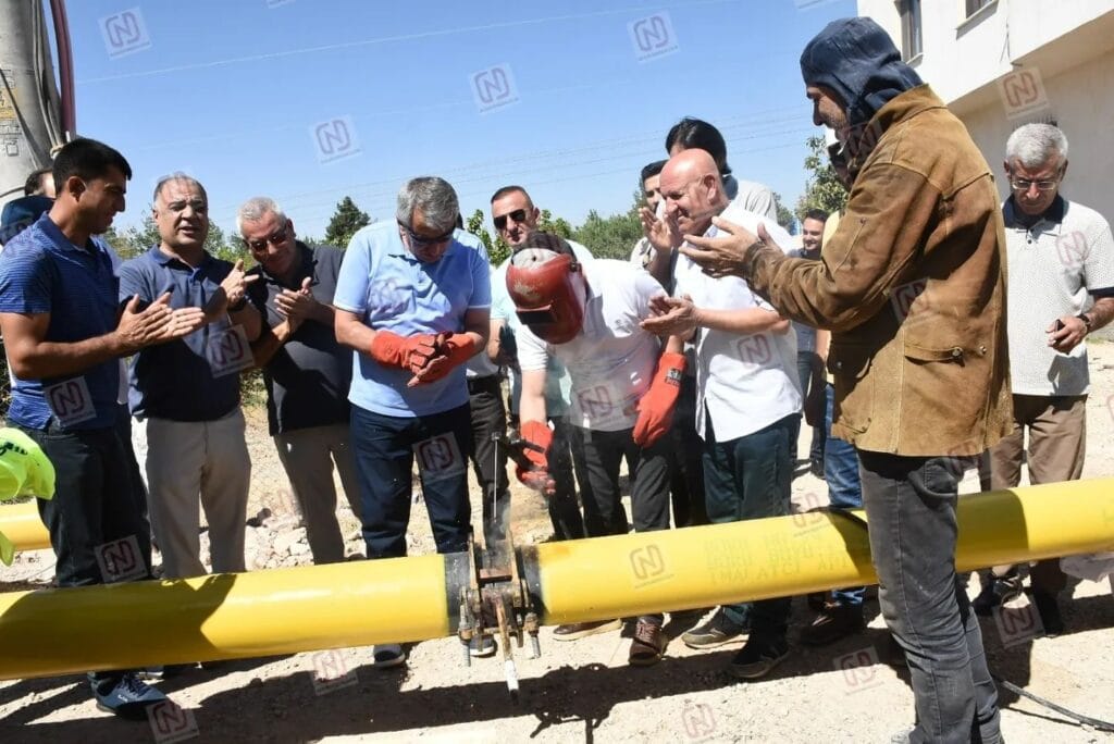 Nusaybin’de doğalgazda ilk kaynak yapıldı