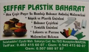 ŞEFFAF PLASTİK BAHARAT