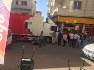 Nusaybin’de kamyon ile motosiklet çarpıştı: 1 yaralı