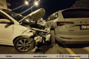 Mardin’de maddi hasarlı trafik kazası