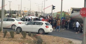 Nusaybin otogar kavşağında üst üste iki kaza, 3 kişi yaralandı
