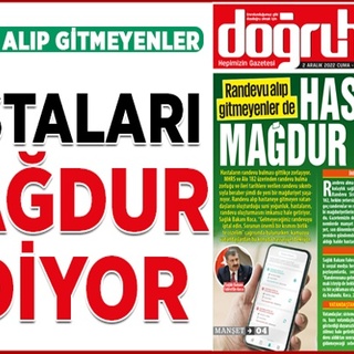 Randevu alıp gitmeyenler HASTALARI MAĞDUR EDİYOR