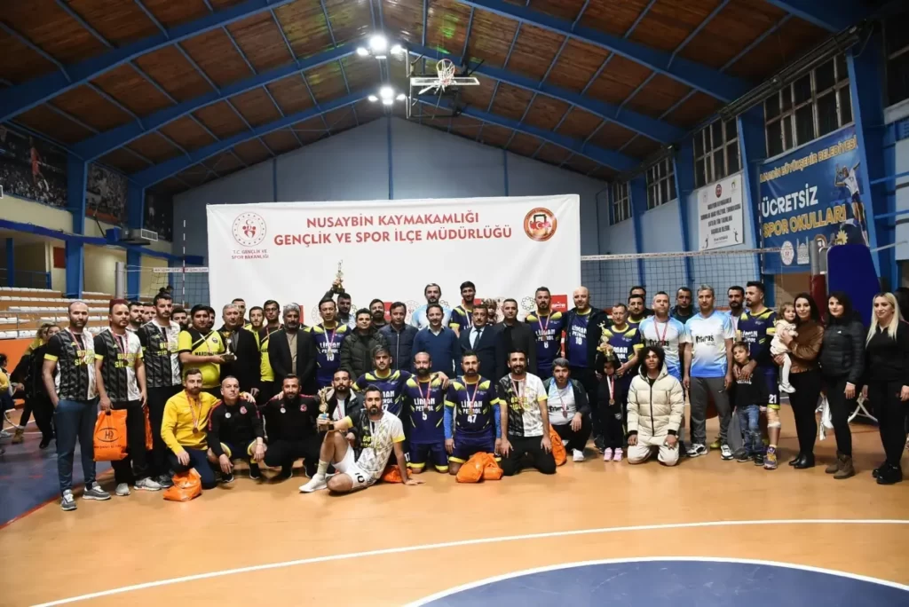 Nusaybin Kaymakamlığı Kurumlar Arası Voleybol Turnuvası sona erdi