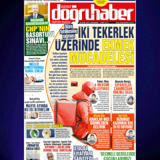 Ölüm tehlikesine rağmen İKİ TEKERLEK ÜZERİNDE EKMEK MÜCADELESİ