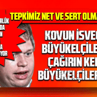 Tepkimiz Net ve Sert Olmalıdır!