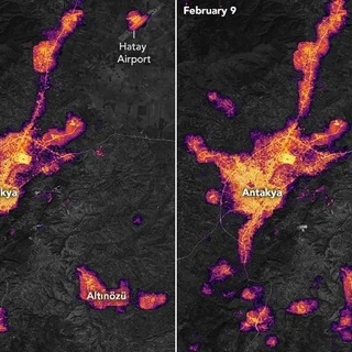 NASA depremin öncesi ve sonrasını paylaştı
