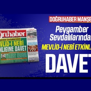Peygamber Sevdalılarından MEVLİD-İ NEBÎ ETKİNLİĞİNE DAVET