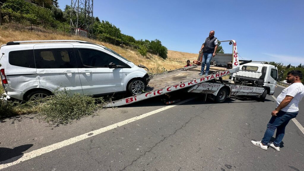 Nusaybin’de trafik kazası:1 yaralı