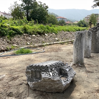 Amasra’da sel, antik yapıları ortaya çıkardı
