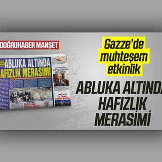 Gazze’de muhteşem etkinlik ABLUKA ALTINDA HAFIZLIK MERASİMİ