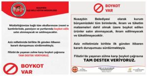 Nusaybin’de İsrail ürünlerine boykot