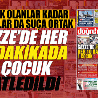 Destek Olanlar Kadar Susanlar da Suça Ortak GAZZE’DE HER 10 DAKİKADA 1 ÇOCUK KATLEDİLDİ