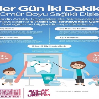 Üniversite öğrencileri “Her gün İki Dakika, Ömür Boyu Sağlıklı Dişler” etkinliği düzenliyor