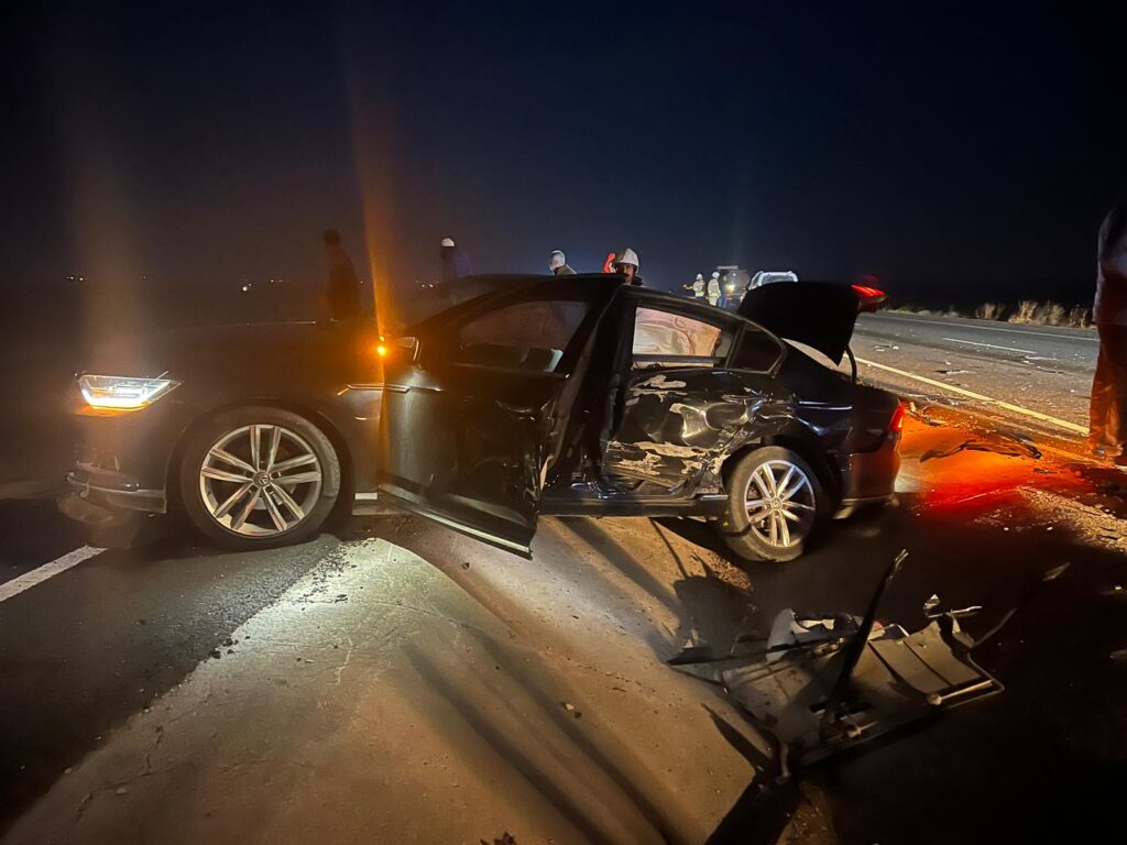 Nusaybin İpekyolu üzerinde trafik kazası
