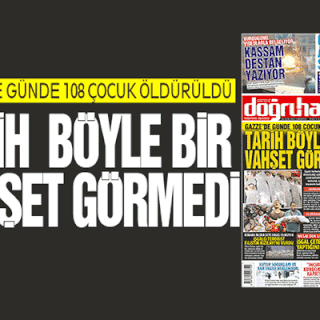 Gazze’de günde 108 çocuk öldürüldü TARİH BÖYLE BİR VAHŞET GÖRMEDİ