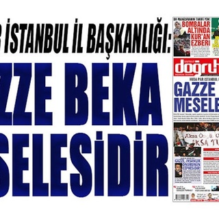 HÜDA PAR İstanbul İl Başkanlığı: GAZZE BEKA MESELESİDİR