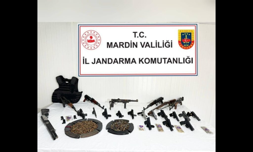 Mardin’de 3 buçuk aydır yürütülen operasyonla onlarca silah ele geçirildi