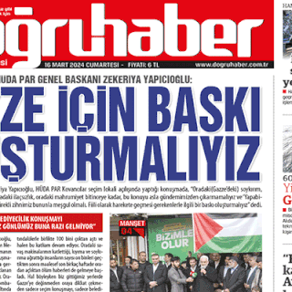 HÜDA PAR Genel Başkanı Yapıcıoğlu: GAZZE İÇİN BASKI OLUŞTURMALIYIZ