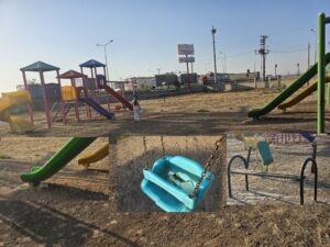 Nusaybin Devlet Hastanesi’ndeki Çocuk Parkı Bakımsızlık Nedeniyle Kullanılamaz Halde