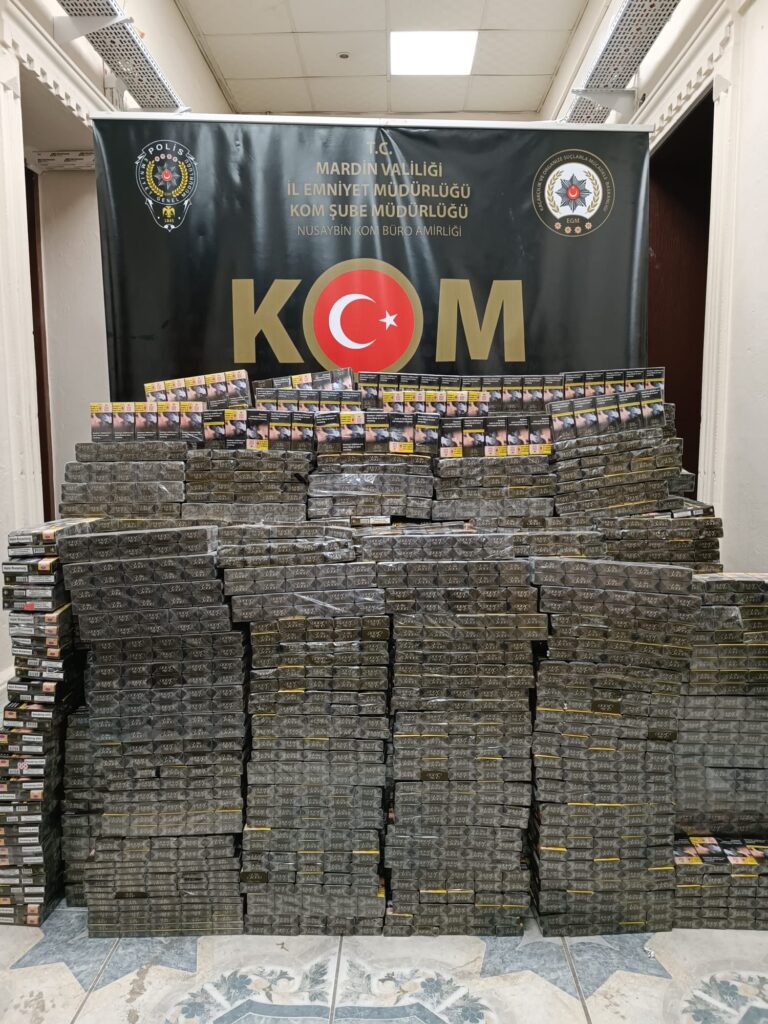 Nusaybin’de 15.850 Paket Kaçak Sigara Ele Geçirildi