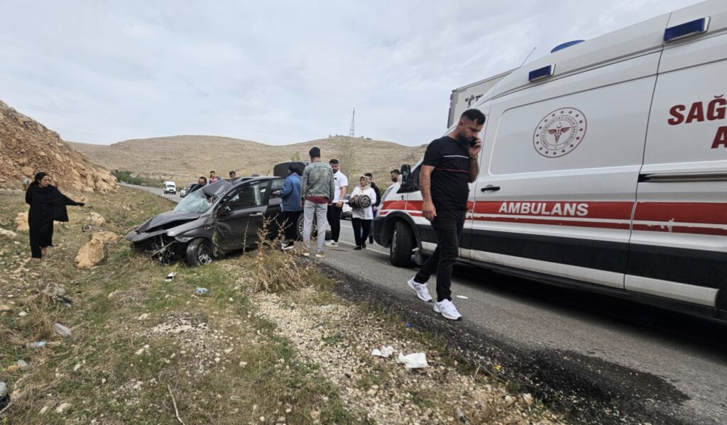 Nusaybin’de Otomobil takla attı: 2 yaralı