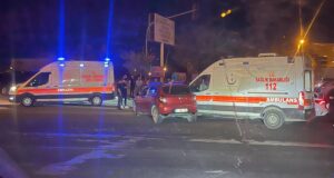 Nusaybin’de ambulans ile otomobil çarpıştı