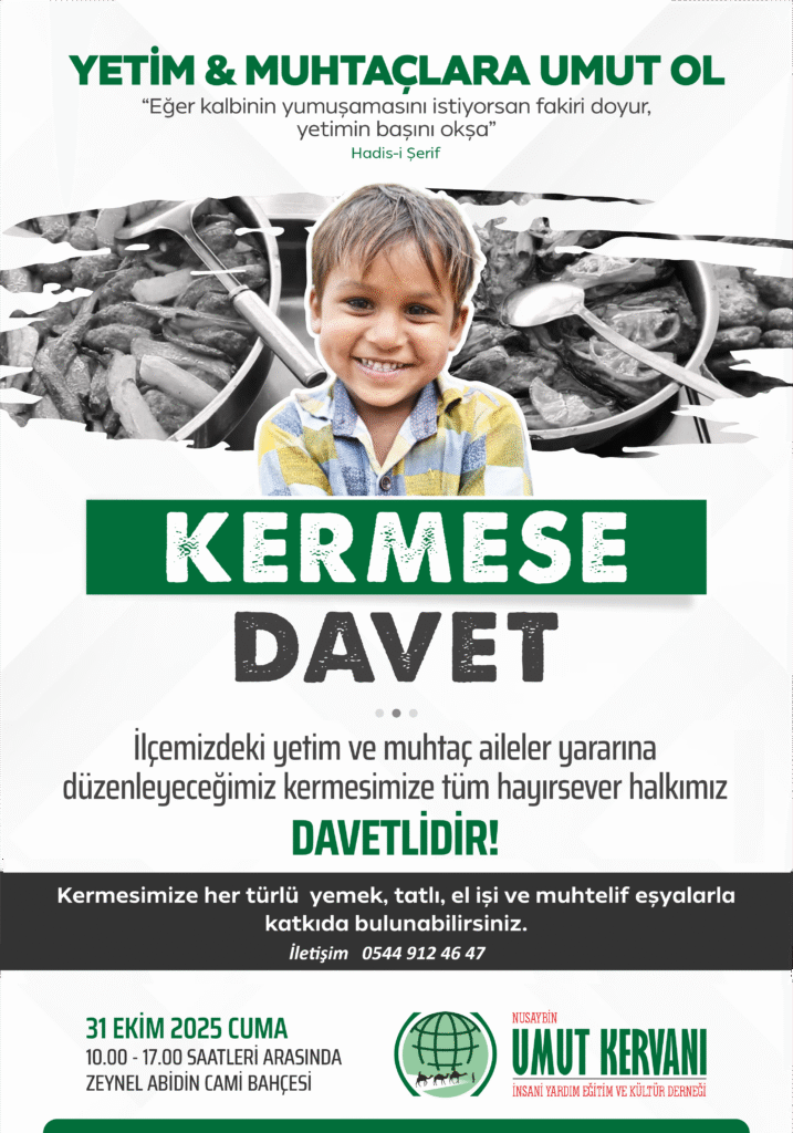 Umut Kervanı, Nusaybin’de Yetimler İçin Kermes Düzenliyor