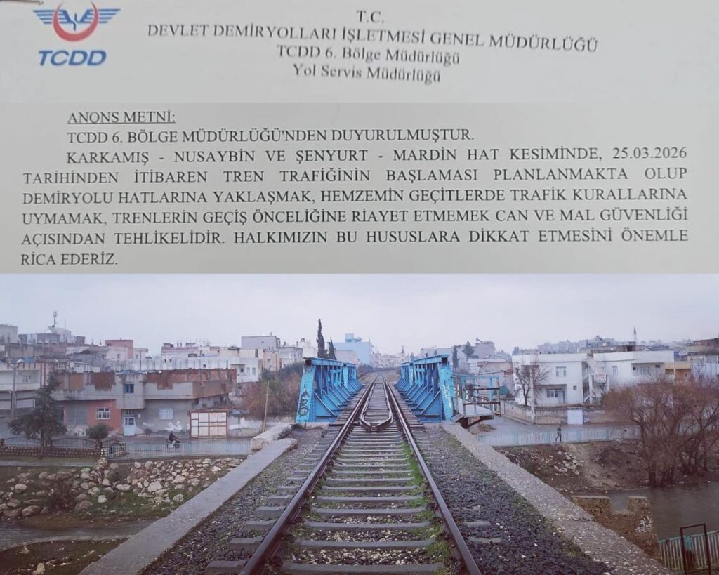 Nusaybin hattında tren seferleri yeniden başlatılıyor