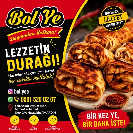 LEZZETİN YENİ ADRESİ: Bol.Yee