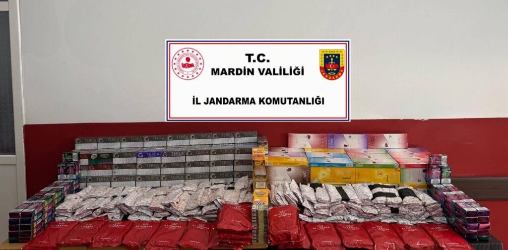Nusaybin de 2 milyon liralık kaçak tütün ve sigara ele geçirildi