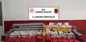 Nusaybin de 2 milyon liralık kaçak tütün ve sigara ele geçirildi