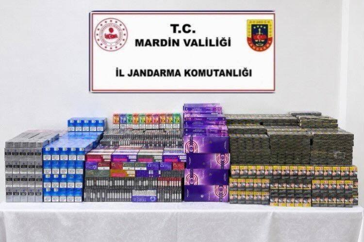 Mardin’de kaçak tütün ve sigara operasyonlarında 5 milyon liralık ürün ele geçirildi