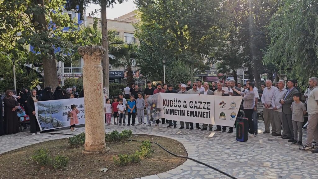 Nusaybin’de Aksa Tufanı’nın 3. yıl dönümünde Filistin için basın açıklaması