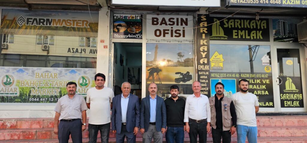 HÜDA PAR Nusaybin İlçe Başkanı Turan İş’ten gazeteciler cemiyetine ziyaret